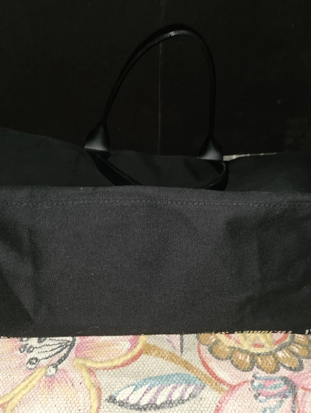 Black W/ Silver Sequins Victoria's Secret Tote 22x13x6